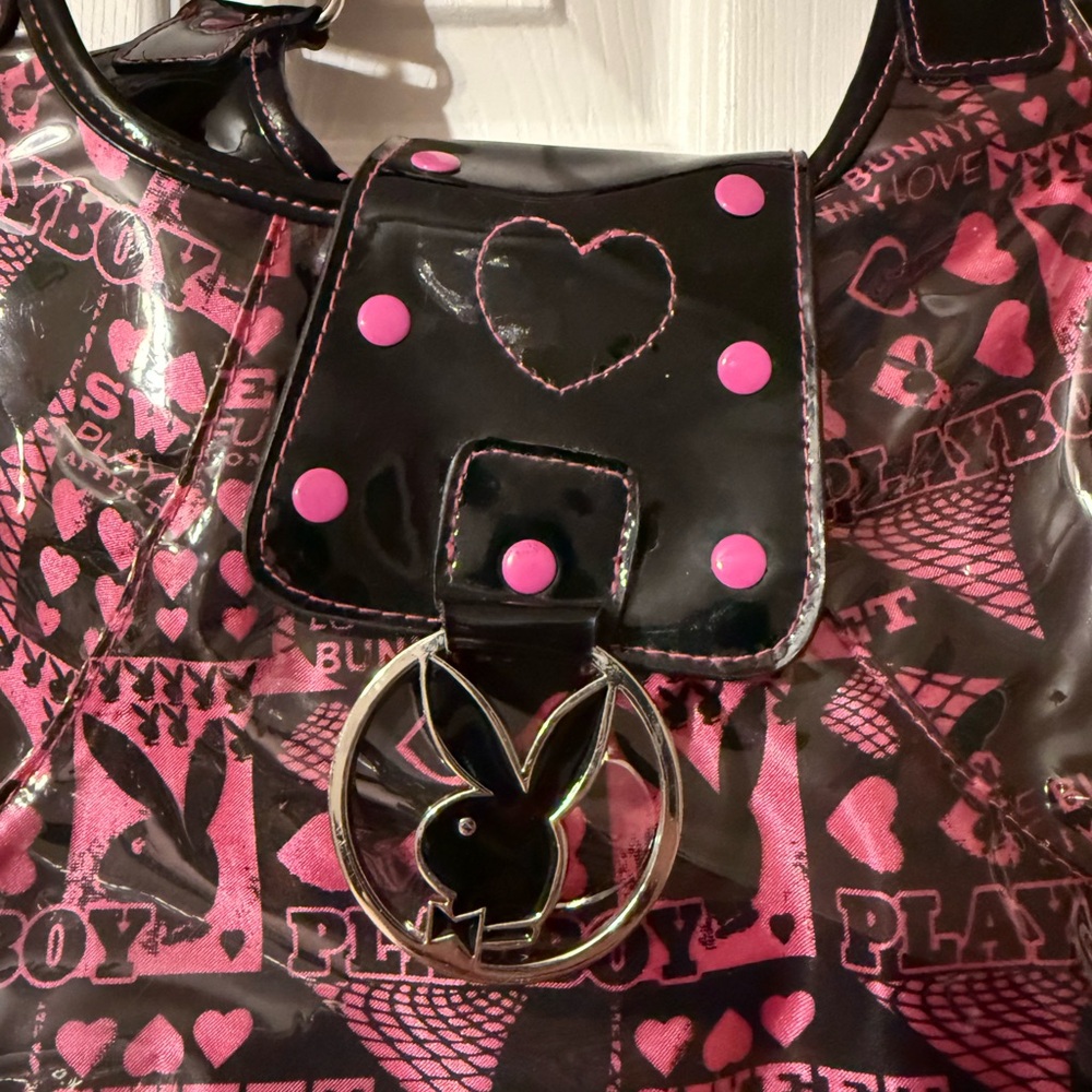 Playboy Y2K rare Pink and Black Small Bag - Picture 2 of 7